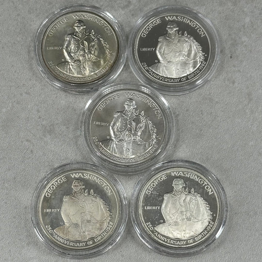 62,5g .900Ag Half Dollar USA 250th Anniversary Birth of George Washington