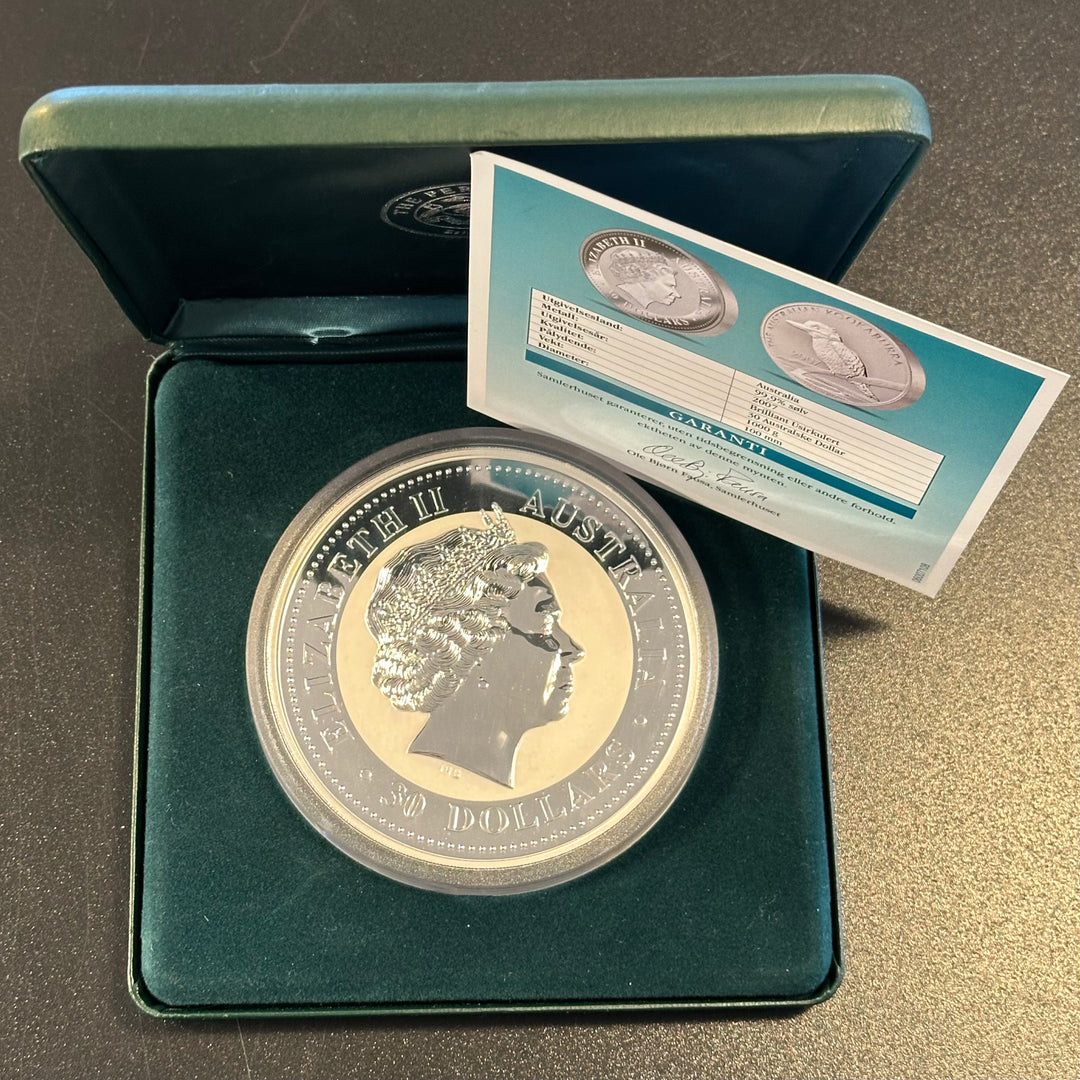 1Kg .999Ag 2007 Australian Kookaburra i skrin