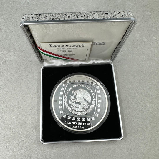 5oz .999Ag(SPOT+15%)10Pesos Mexico 1996 i skrin