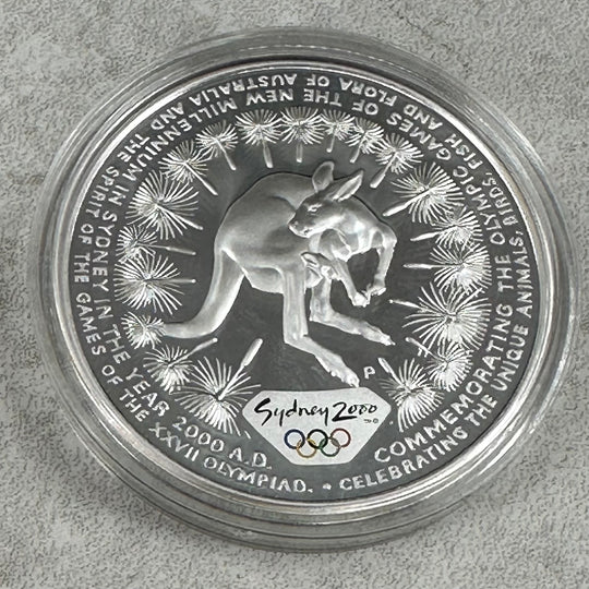 1oz .999Ag $5 Australia Sydney OL 2000(Diverse Motiver)