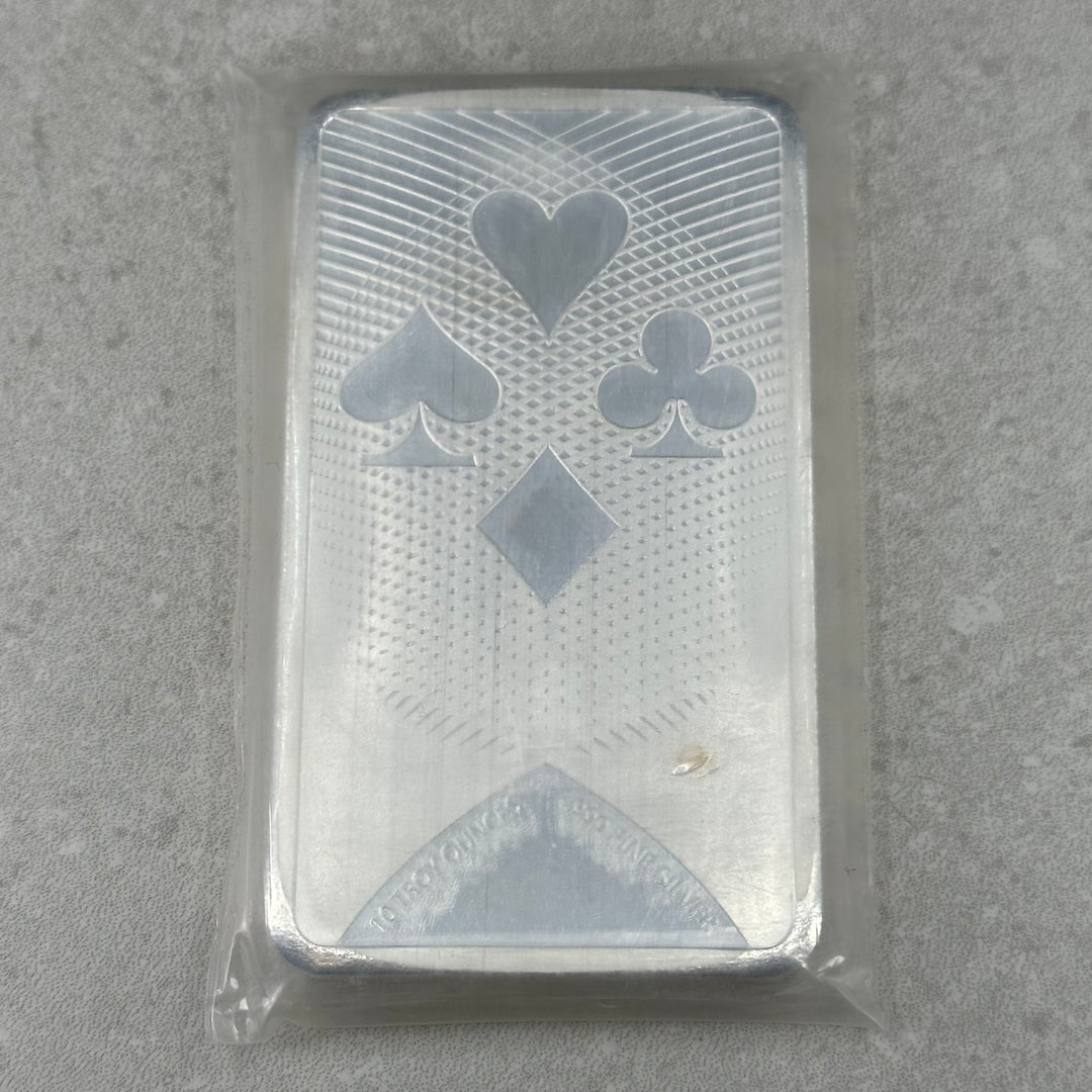 10oz .999Ag Apmex Ace of Spades Barre