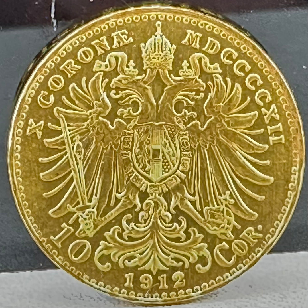 3,39g .900Au 10Corona Østerrike 1912