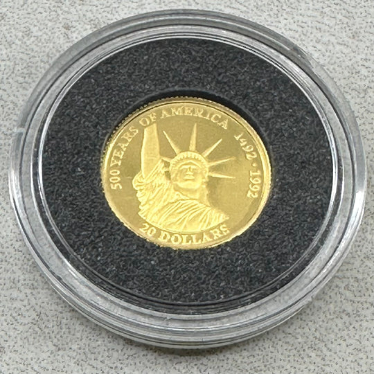 1/25oz .999Au 20Dollars Cook Island 1995 «500 Years of America»