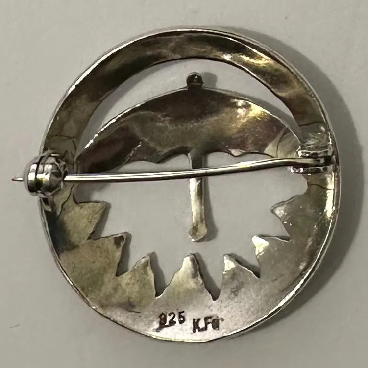 925s brosje 30x30mm