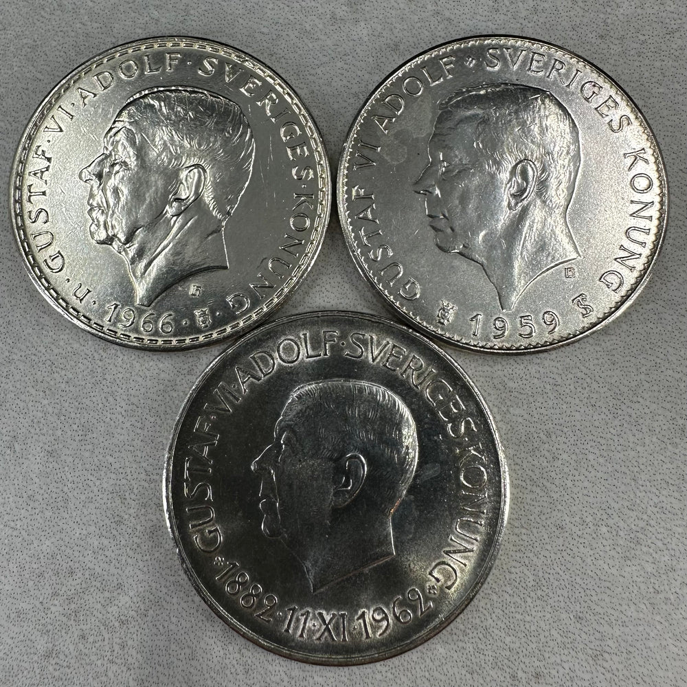 54g .400Ag 5kr Minnemynter Sverige