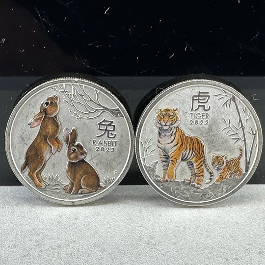 1oz .999Ag Year of the tiger/Year of the Rabbit 22/23