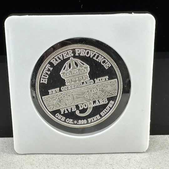 1oz .999Ag $5 New Queensland Mint Desert Storm 1991