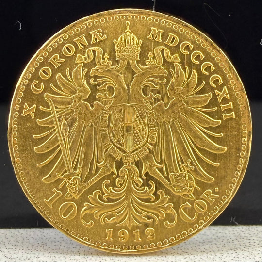 3,39g .900Au 10Corona Østerrike 1912