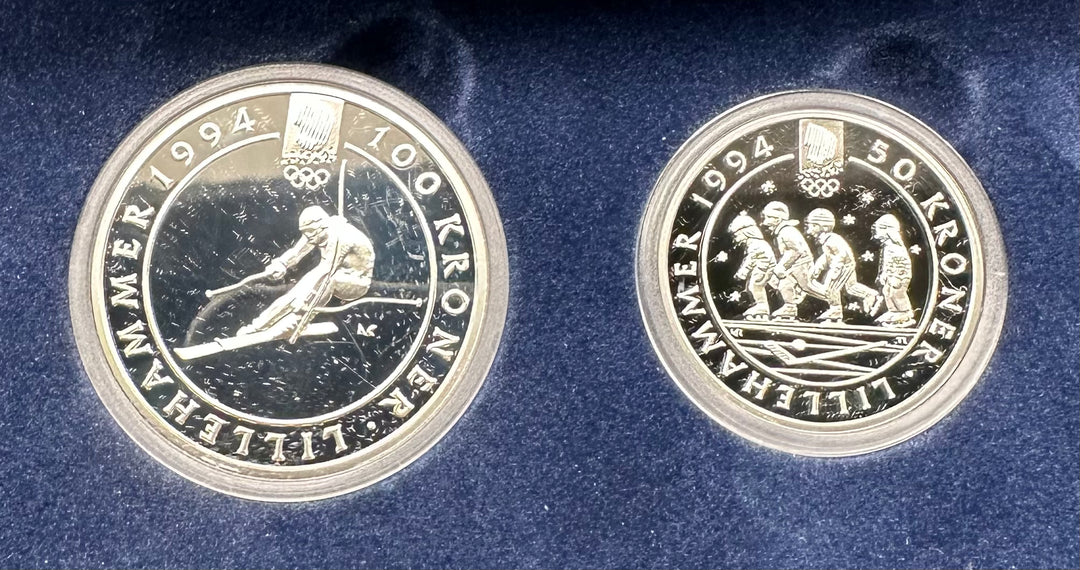 50.8g 925 Silver (SPOT) Lillehammer’94 Sølvpar nr.5