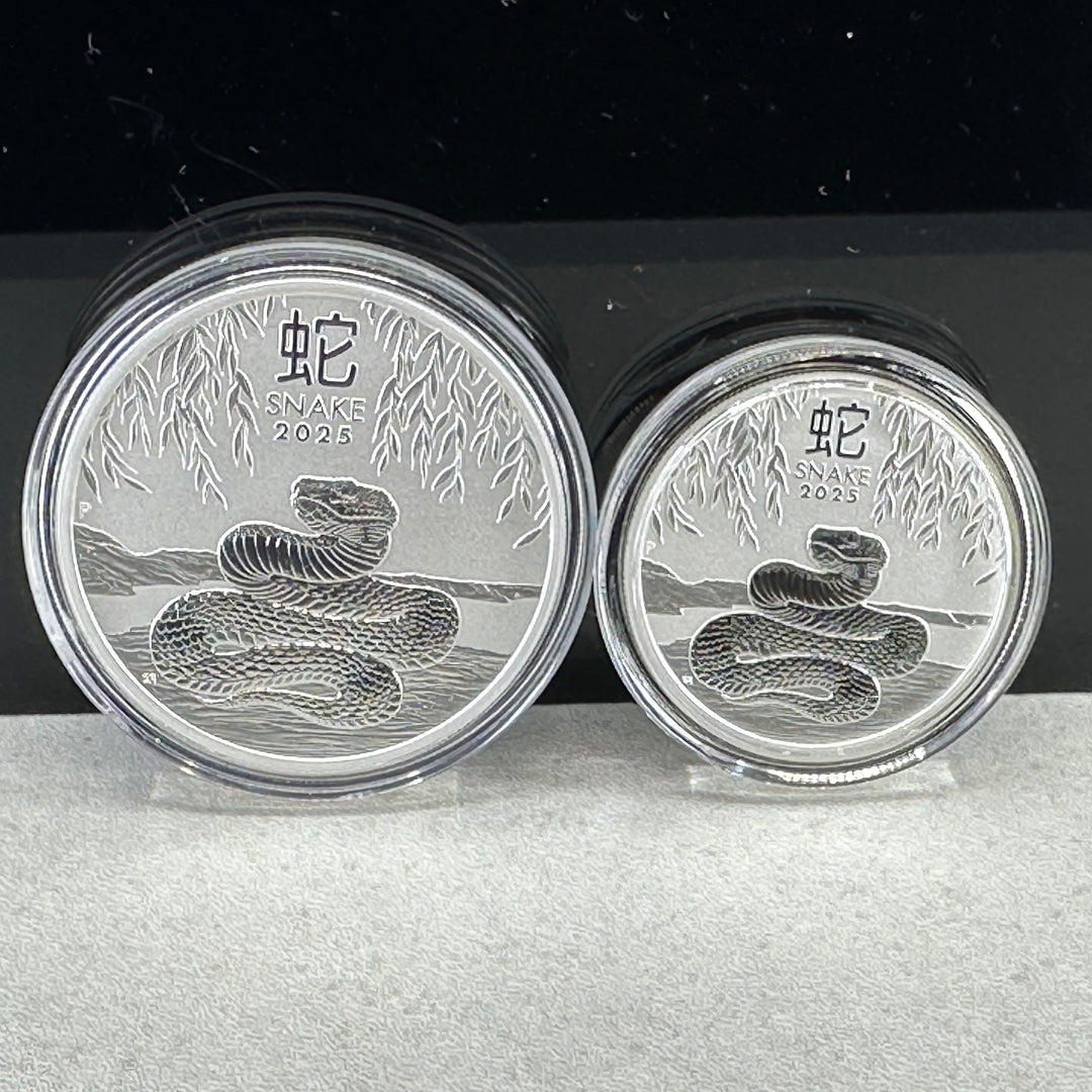 1 1/2oz .999Ag 1dollar/50cent Australia Year of the snake 2025