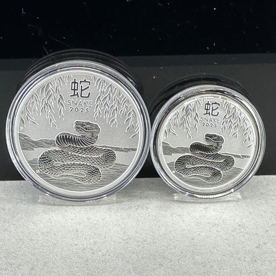 1 1/2oz .999Ag 1dollar/50cent Australia Year of the snake 2025