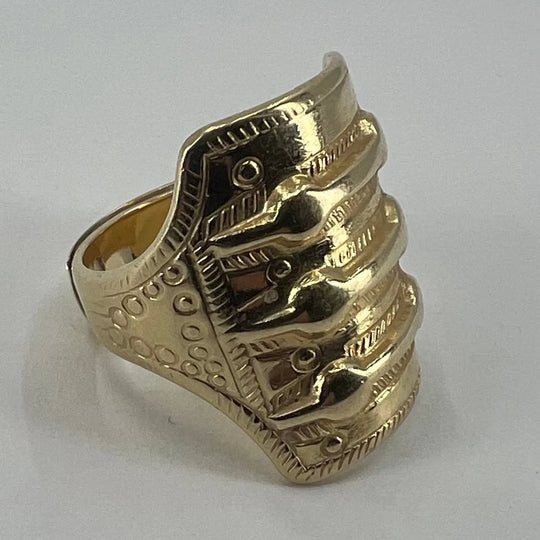14K gullring David Andersen «Saga serien» Justerbar størrelse