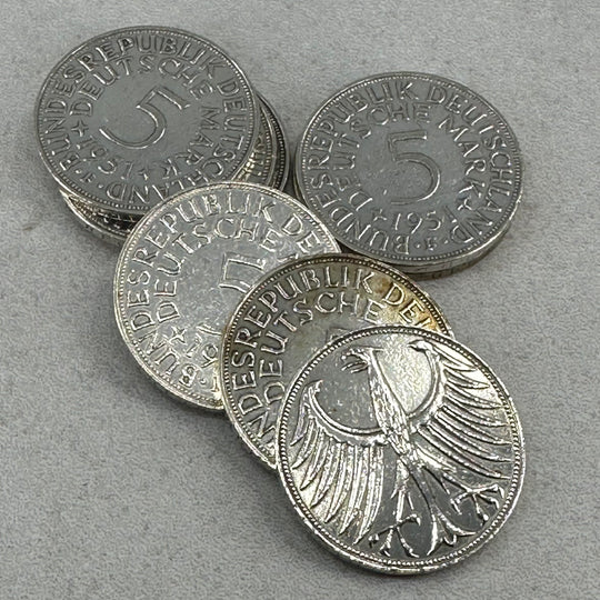 56g .999Ag(Net Weight) SPOT 5Mark Tyskland 1951(Renset)