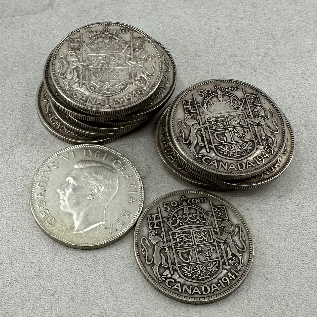 139,92g .999Ag(NetWeight)50Cents Canada 1940-52 King George VI