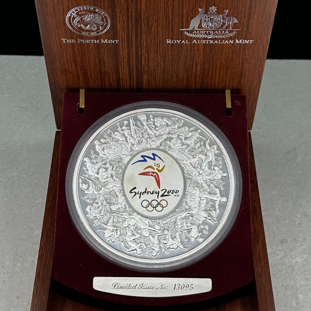 1Kg .999Ag Sydney Olympics 2000 30 Dollar Australia i skrin