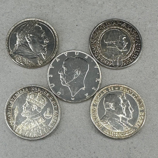 75g .800Ag Diverse 2KR Minnemynter Sverige
