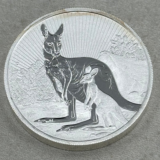 2oz .999Ag 2 Dollar Australia (Litt Patina)