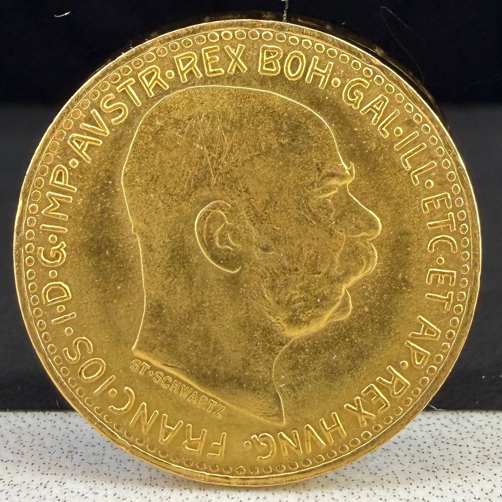3,39g .900Au 10Corona Østerrike 1912