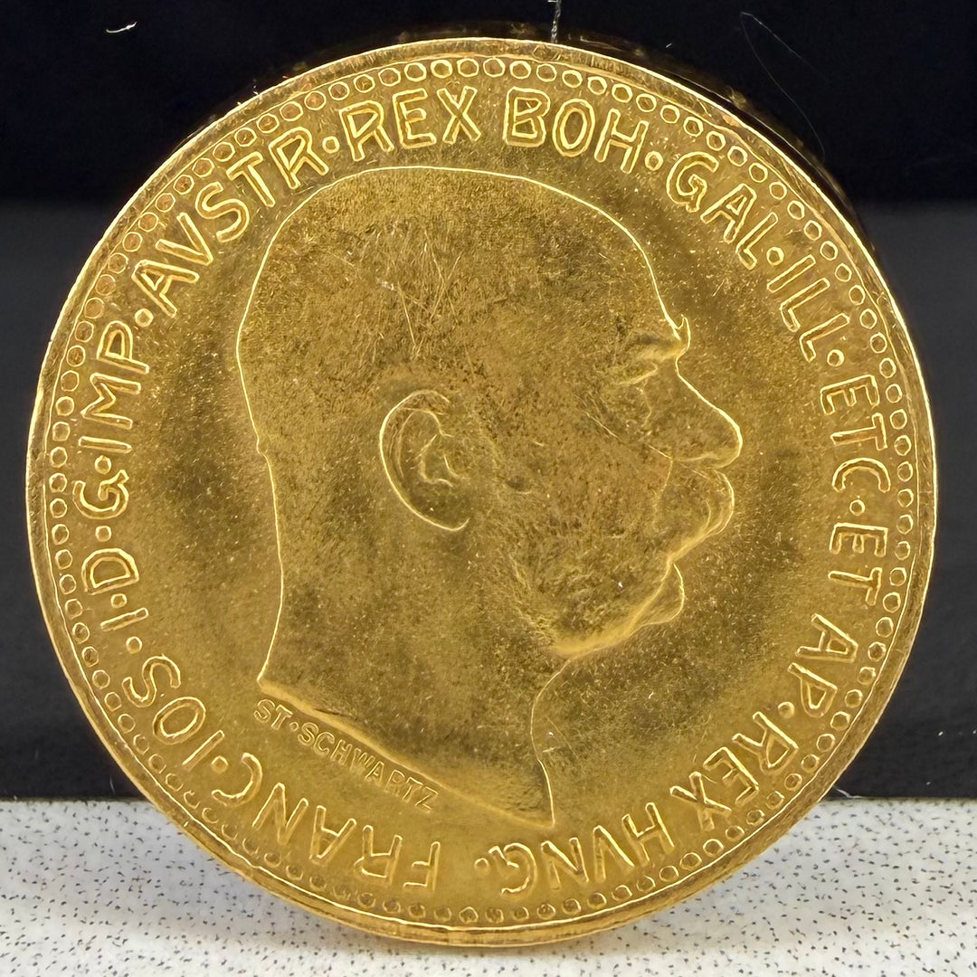 3,39g .900Au 10Corona Østerrike 1912