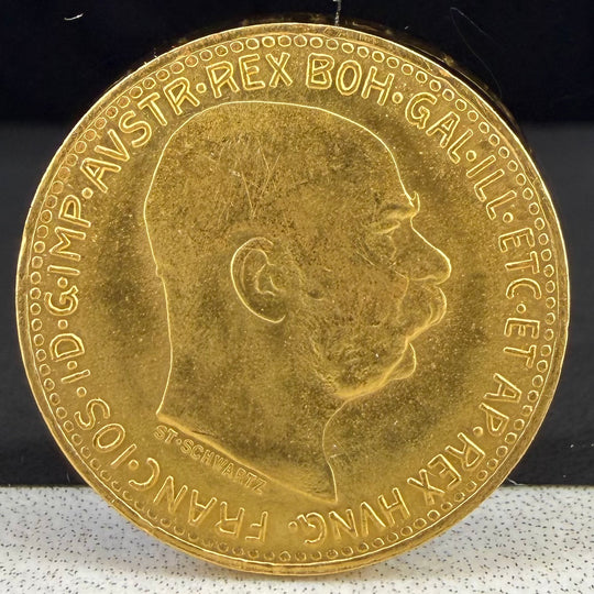 3,39g .900Au 10Corona Østerrike 1912