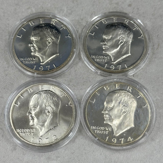 39,3g .999Ag(NetWeight)(SPOT)Eisenhower Dollars i kapsel 71/72/74