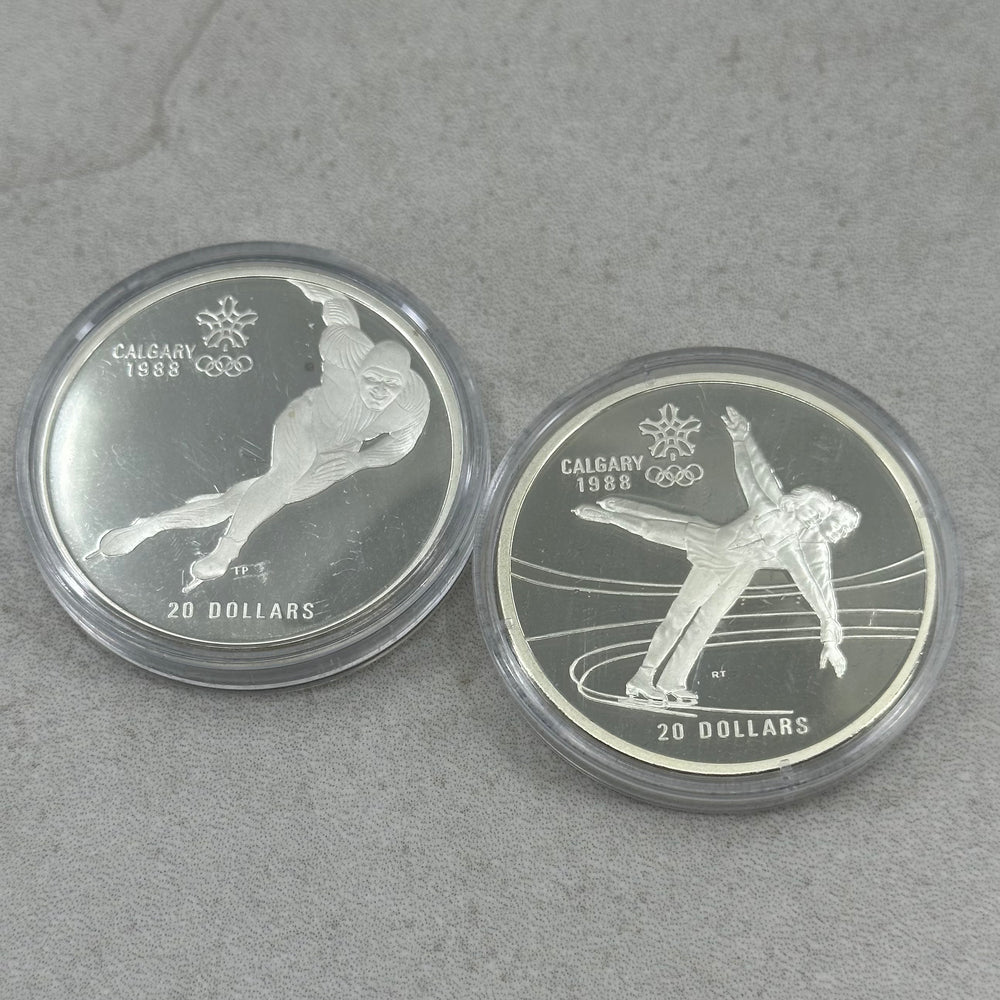 2oz .999Ag (SPOT+5%) Calgary 1988