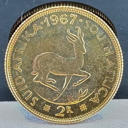 7,98g .917Au 2Rand Sør Afrika 1967