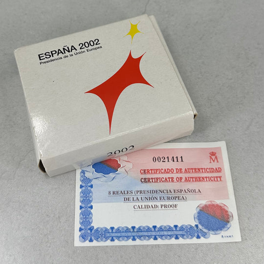 27g .925Ag 10€ Spania 2002 i skrin m/serfikat