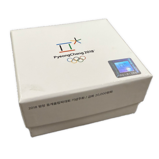 1/2oz .999Au (Spot+2%) 20,000 Won 2018 PyeongChang 2018 Winter Olympics