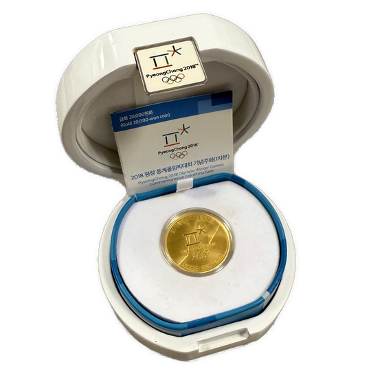 1/2oz .999Au (Spot+2%) 20,000 Won 2018 PyeongChang 2018 Winter Olympics
