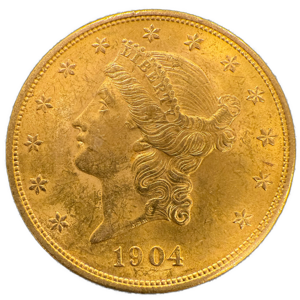 33.4g .900Au (Spot+2%) 1904 Double Eagle