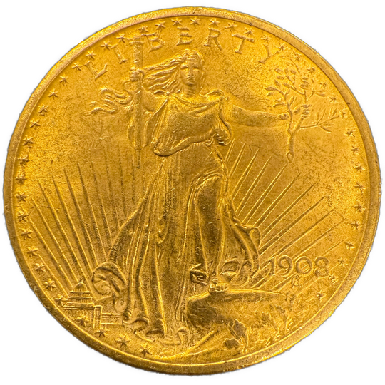 33.4g .900Au (Spot+2%) 1908 Saint-Gaudens Double Eagle
