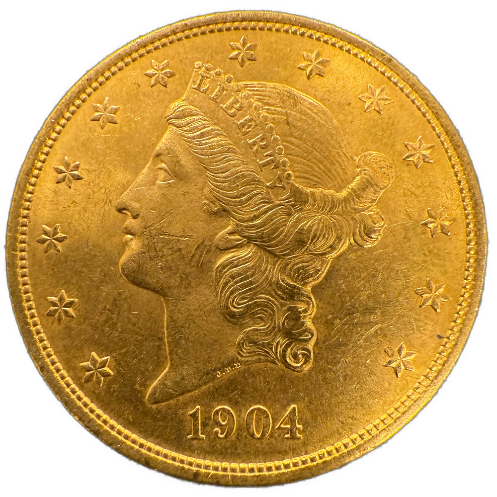 33.4g .900Au (Spot) 1904 Double Eagle (riper)