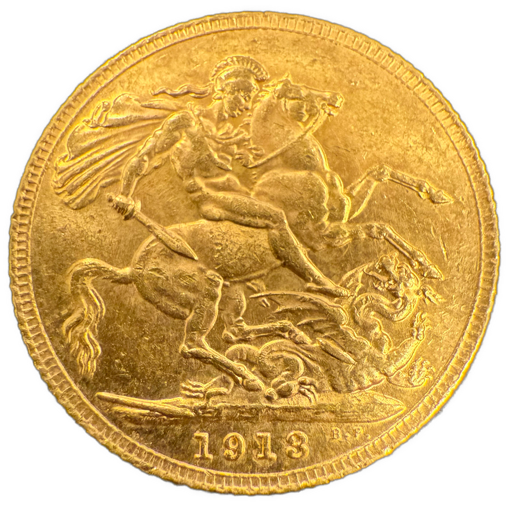 7.98g .916Au (Spot) Sovereign Diverse årstall 1904-13 i varierende kvalitet
