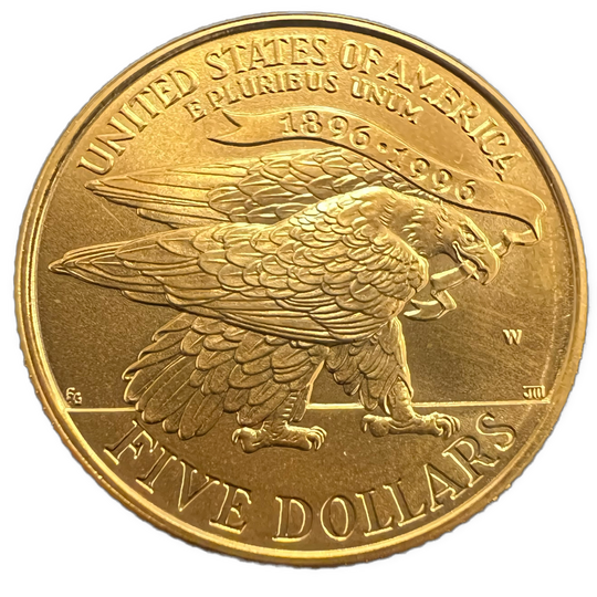 8.3g .900Au (SPOT) $5 1995 USA Atlanta Olympics’96