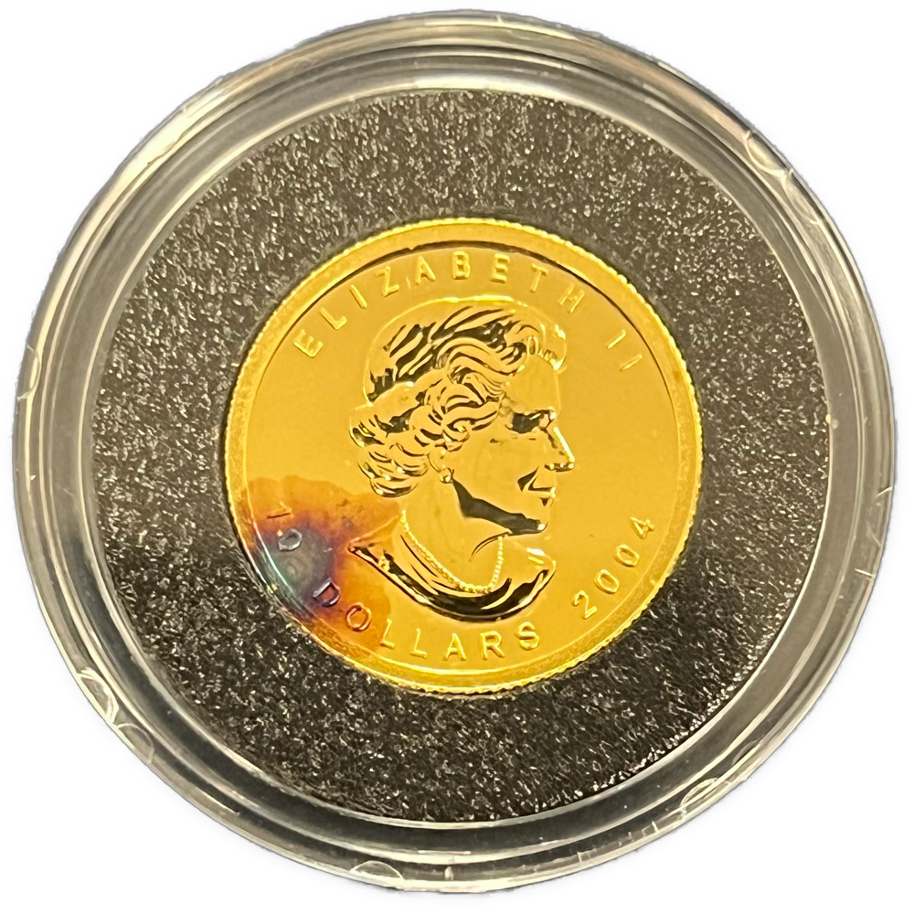 1/4oz .999Au Maple Leaf 2004 Canada (Oksidasjon/flekk)