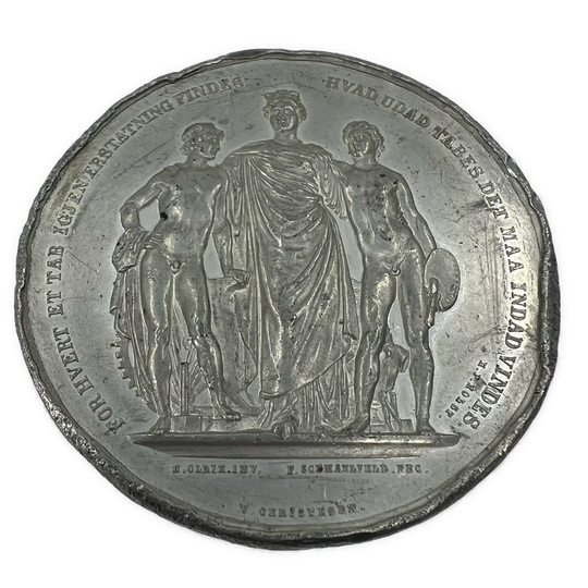 Den Nordiske Industri og Kunstutstilling i Kjøbenhavn 1872 medalje i tinn