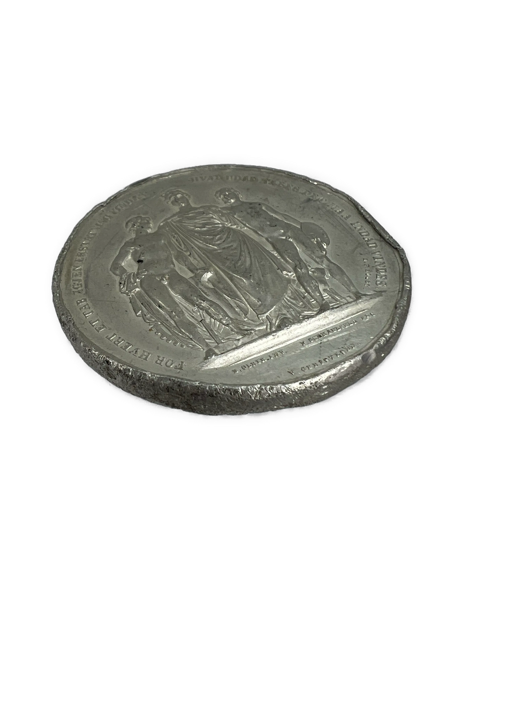 Den Nordiske Industri og Kunstutstilling i Kjøbenhavn 1872 medalje i tinn