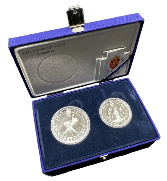 50.8g 925 Silver (SPOT) Lillehammer’94 Sølvpar nr.2