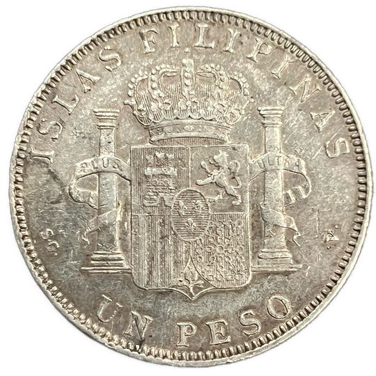 1 Peso 1897 Phillipines/Spain Kv.1