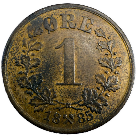 1 Øre 1885 Kv.1+