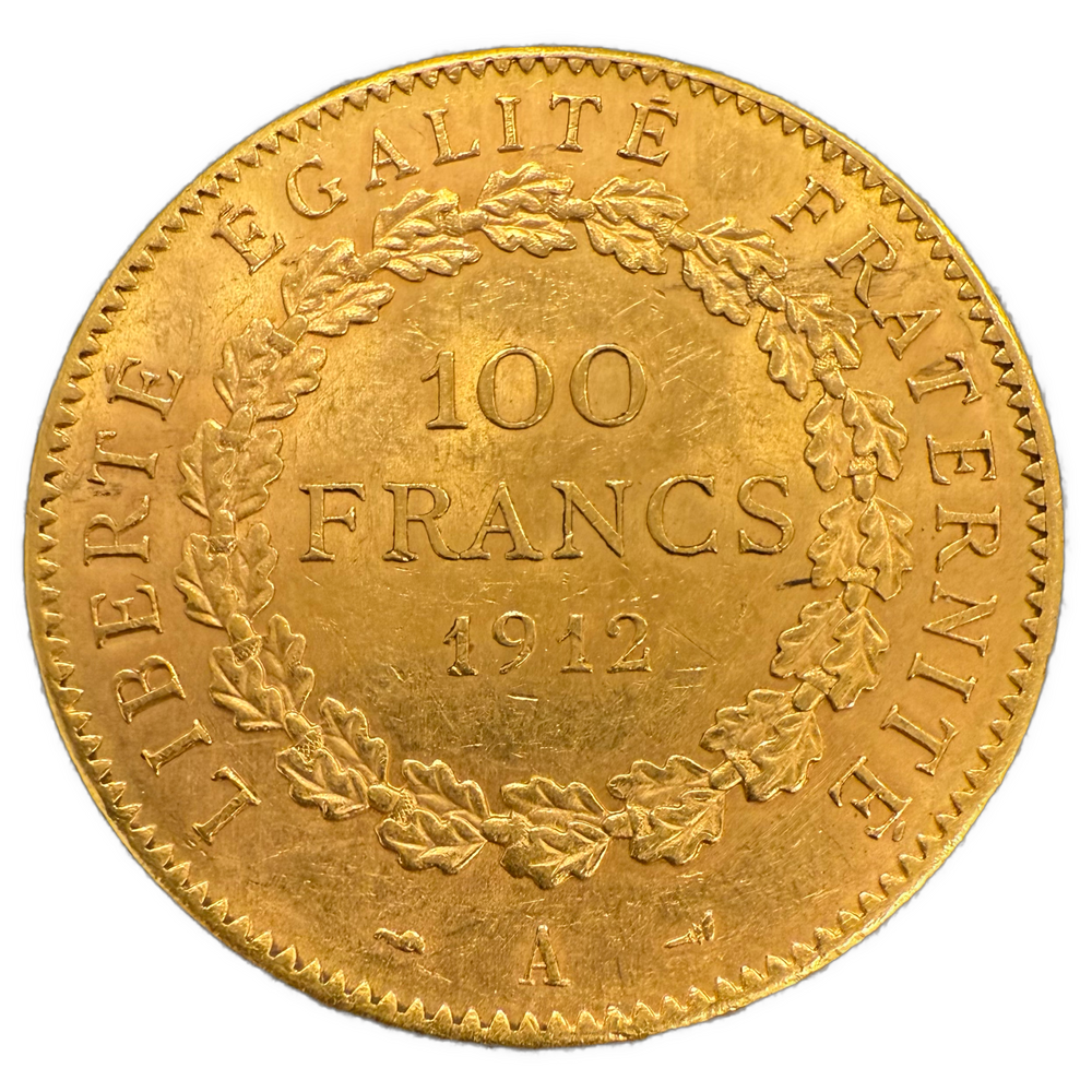 32.2g .900Au (SPOT) 100 Francs 1912 France