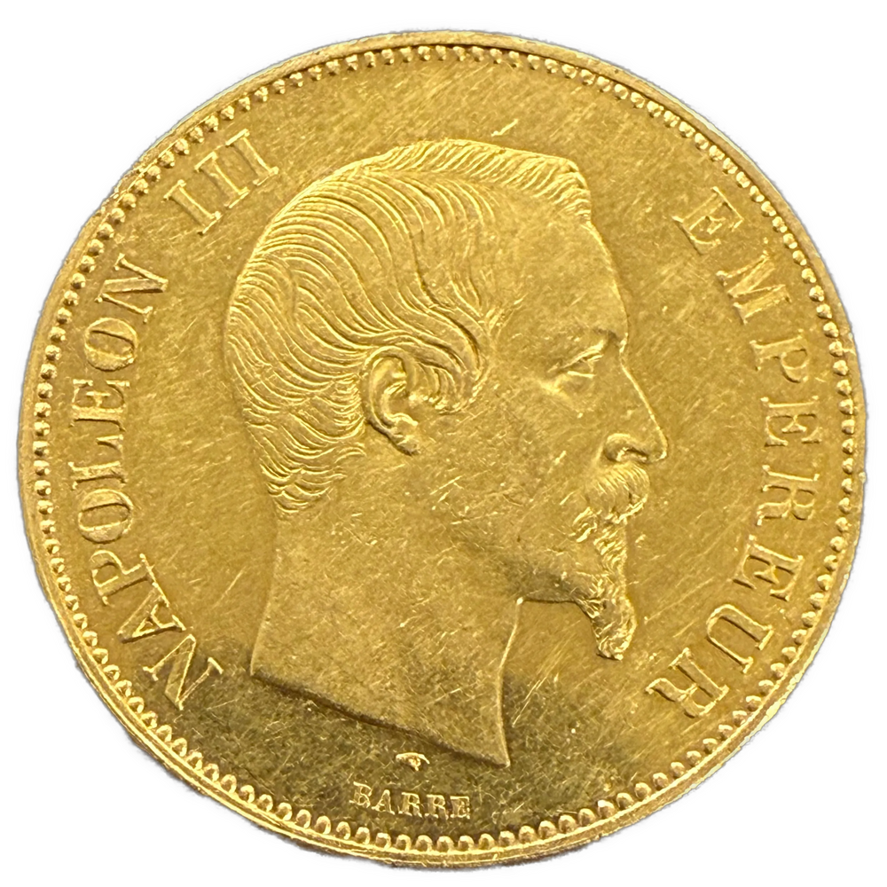 32.26g .900Au (Spot+2%) 100 Francs 1857 France