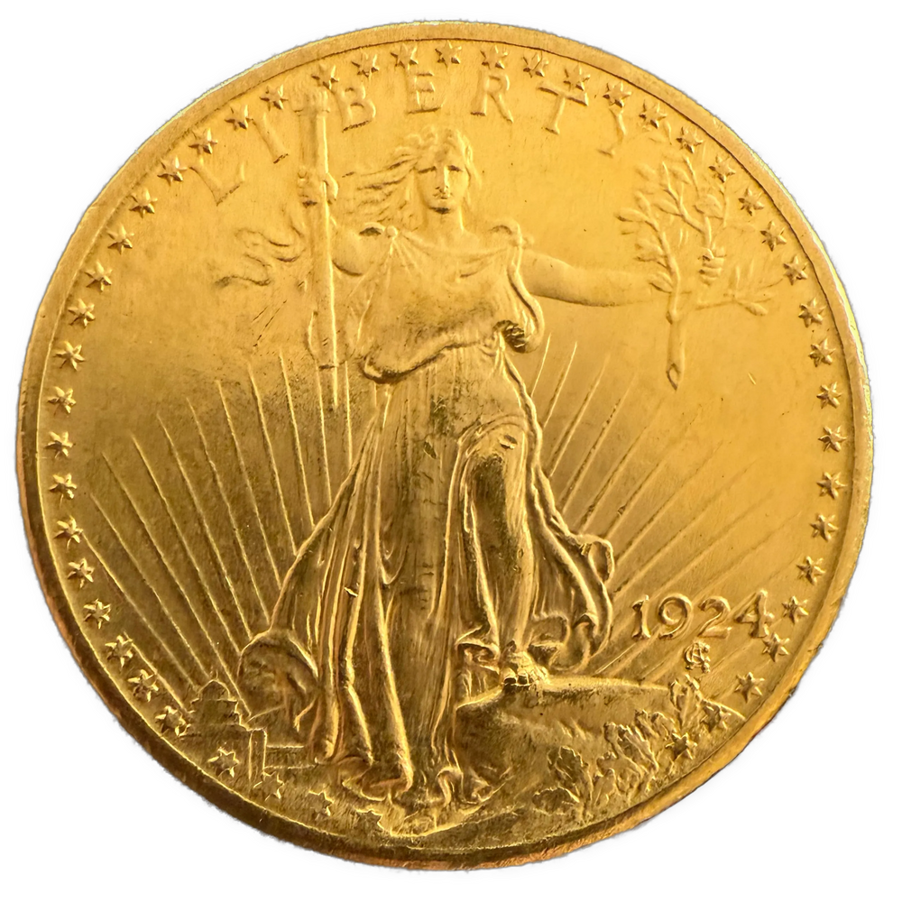 33.8g .900Au (Spot+2%) $20 1924 Double Eagle