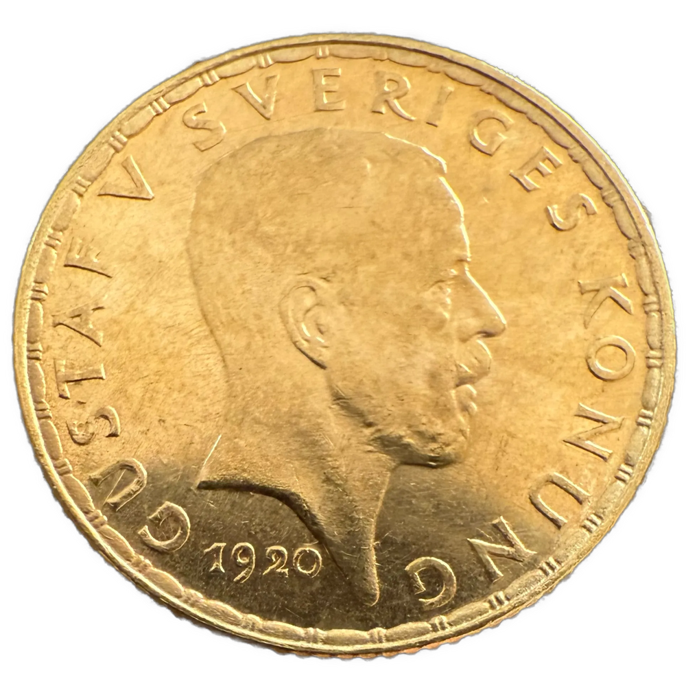 2.24g .900Au (Spot+2%) 5KR 1920 Sverige
