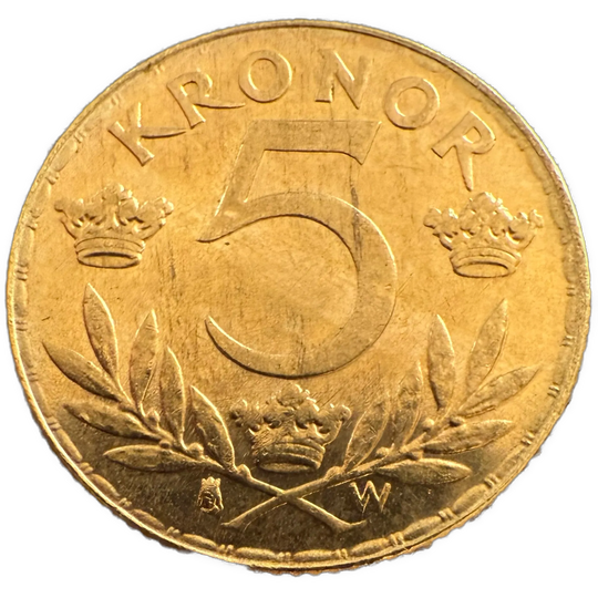 2.24g .900Au (Spot+2%) 5KR 1920 Sverige