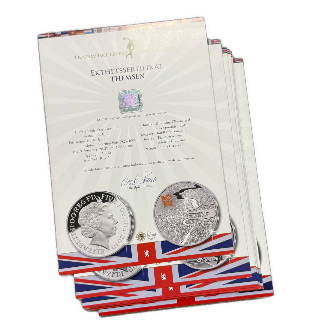 662.4g .925Ag 2012 London Olympic Official Commemorative Silver Coins