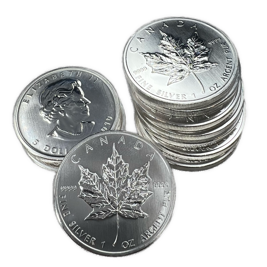 10oz .999Ag 2010 Maple Leaf (Spot+2%)