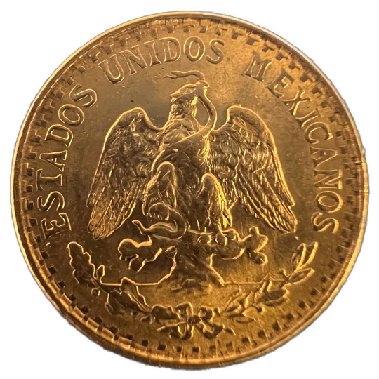 1.5g .900Au 2 Pesos 1945 Mexico