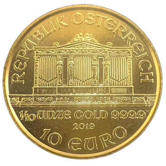 1/10oz .999Au 2019 Philharmoniker